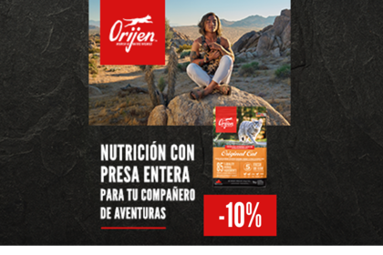 sobre ORIJEN, alimentación natural para gatos.