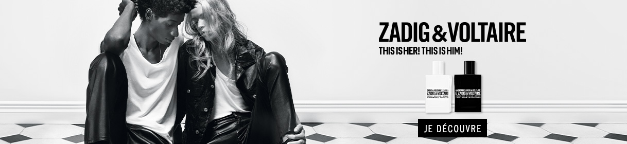 Banni&egrave;re publicitaire pour Zadig & Voltaire avec image du produit et bouton Acheter maintenant