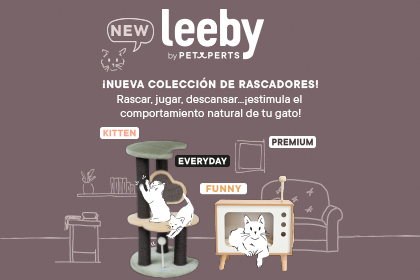 Descubre toda la colección especial de los nuevos rascadores Leeby para tu gato