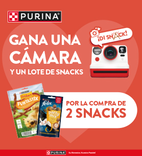 Al ejecutar la llamada a la acción será llevado a la página de Purina Snacks en la web de Kiwoko.