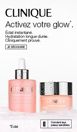  Banni&egrave;re publicitaire pour MOISTURE SURGE avec image du produit et bouton Acheter maintenant 
