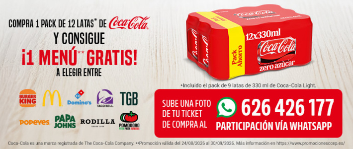 B [70521] - CCEP - QSR - BANNER CAT HEADER MOBILE - L2 Refrescos - 27.08 a 08.09 - [AHORRAMAS] - $250.04$