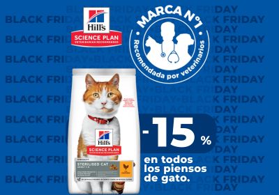 Comprar Hill's Science Plan para GATOS con un descuento especial por black friday  -15%