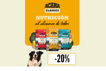 obre ACANA, alimentaci&oacute;n natural para perros.