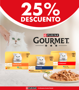 Al ejecutar la llamada a la acción será redirigido a la página de Gourmet de Purina en la web de Tiendanimal.