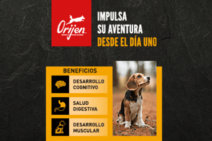 sobre ORIJEN, alimentación natural para cachorros.