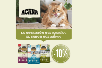sobre ACANA, alimentación natural para gatos.
