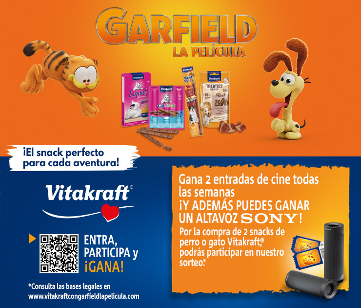 Vitakraft - Garfield - header cat mobile - Gatos , MASCOTAS , Perros - 24/05 - 21/05 - 43841