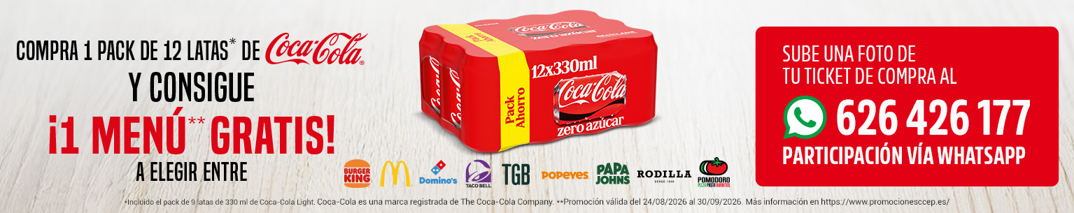 B [70521] - CCEP - QSR - BANNER CAT HEADER DESKTOP- L2 Refrescos - 27.08 a 08.09 - [AHORRAMAS] - $250.04$