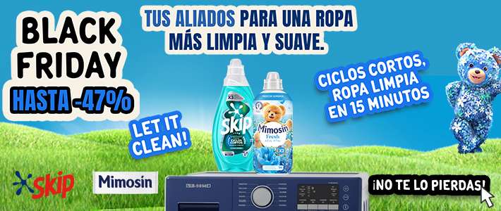 B [56573] - Unilever - Skip y Mimosin - BANNER CAT HEADER MOBILE- L2 Detergentes y suavizantes - 19.11 a 02.12 - [AHORRAMAS] - $250$