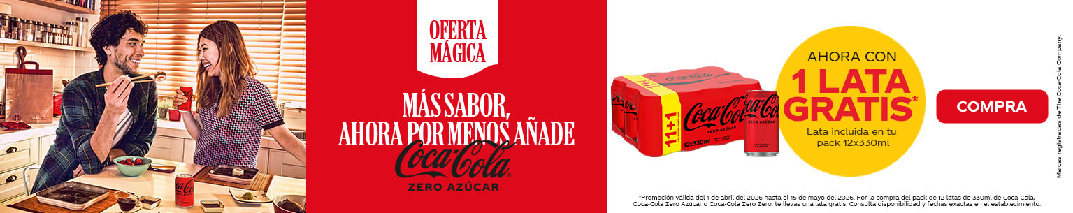 B [64274] - Coca Cola - CC Latas - BANNER CAT HEADER DESKTOP - L2 Aperitivos y frutos secos - 15.04 a 28.04 - [AHORRAMAS] - $250.04$