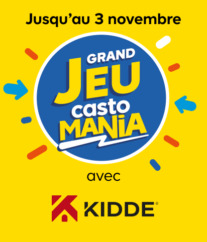 Grand Jeu Castomania avec la marque KIDDE (spécialiste de la sécurité à domicile)