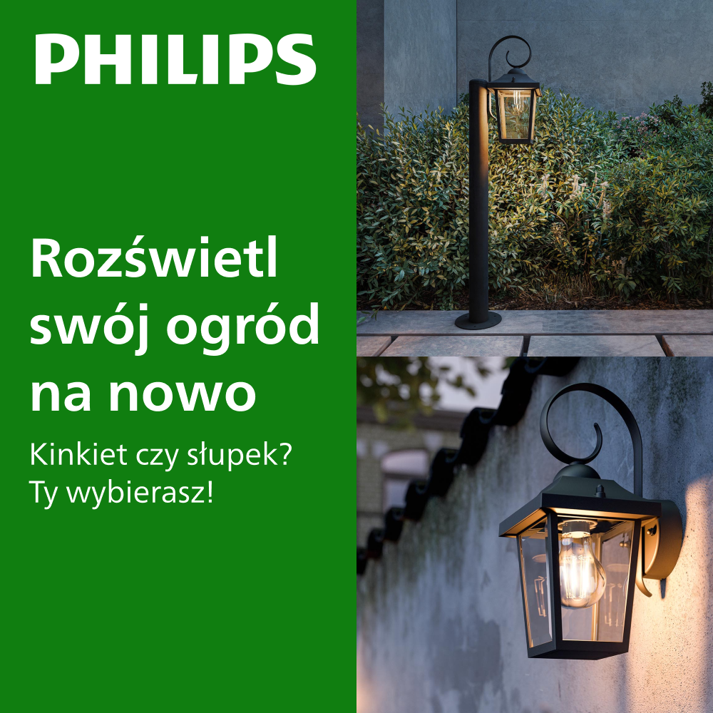 Nowe lampy ogrodowe Philips
