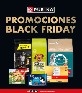 Al ejecutar la llamada a la acción será redirigido a la página de Black Friday Purina en la web de Tiendanimal.