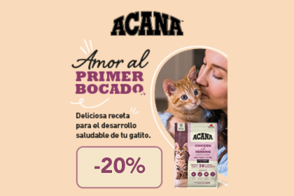 sobre ACANA, alimentaci&oacute;n natural para gatitos.