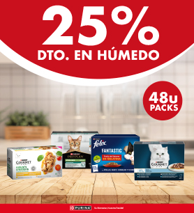 Al ejecutar la llamada a la acción será redirigido a la página de Comida Húmeda de gatos de Purina en la web de Kiwoko.