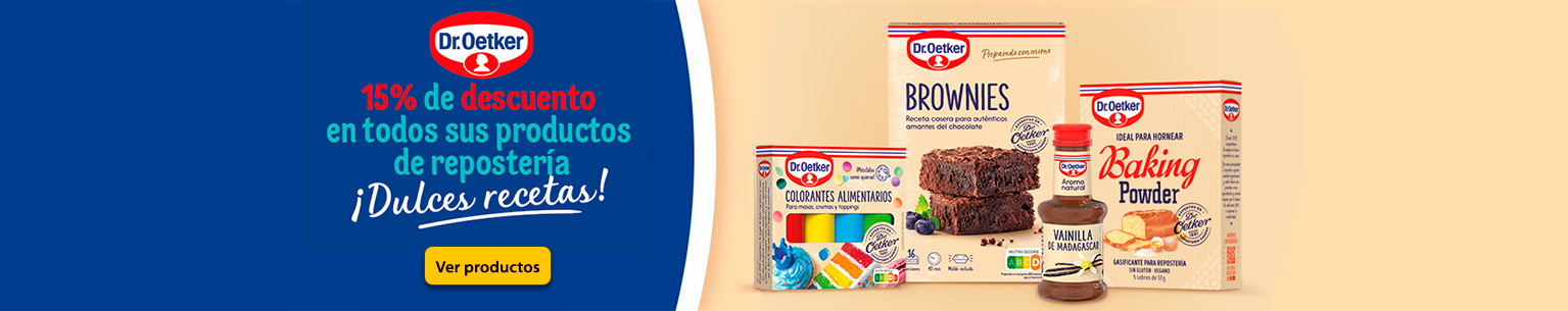 AHO - Dr.Oetker - Reposteria - Header Cat Desktop - Harinas y levadoras - 20/11 - 17/12 - 51350