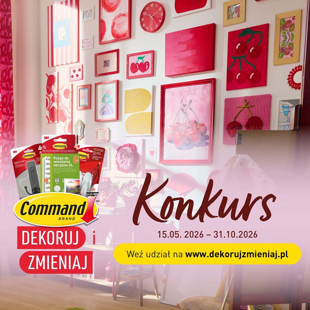 Konkurs kreatywny 3M Command™ Kup 2 produkty Command i pokaż swój pomysł!