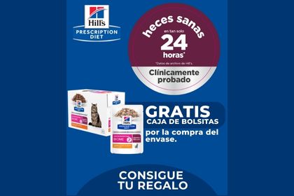 Consigue bolsitas de alimento h&uacute;medo gratis de Hill's