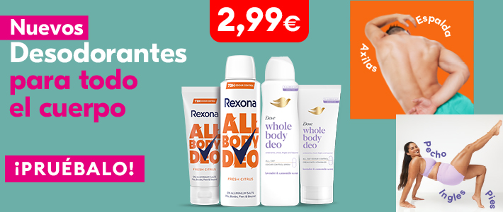B - Unilever - Personal Care Deos Body con promo - Header Cat mobile - desodorantes - 26/09 al 30/09 56574